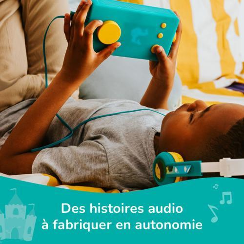 Lunii - Pack De Voyage Ma Fabrique À Histoires - Modèle 3 - Et Octave - Boîte À Histoires Avec Casque Octave Audio Enfant - Livre Audio De 24 Histoires Interactives Inclus Nouveau Modèle