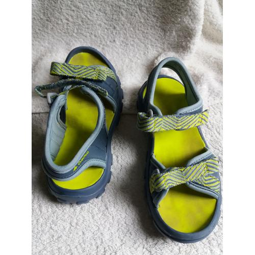 Sandales Quechua Grises Et Jaunes Taille 32