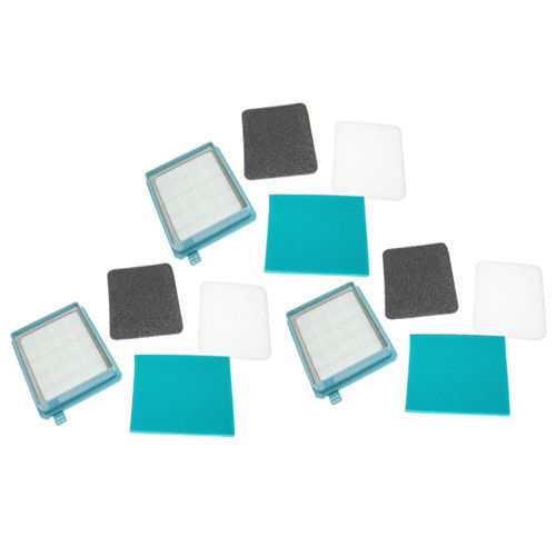 vhbw Lot de 12 filtres compatible avec Philips PowerPro Compact FC8476, FC8477 aspirateur