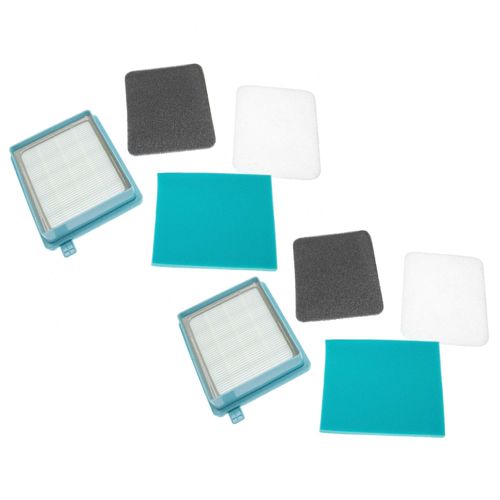 vhbw Lot de 8 filtres compatible avec Philips PowerPro Active FC8671, FC8672 aspirateur