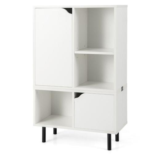 Meuble De Rangement Étagère Cube Organisateur Bibliothèque Empilable Armoire Blanc Moderne