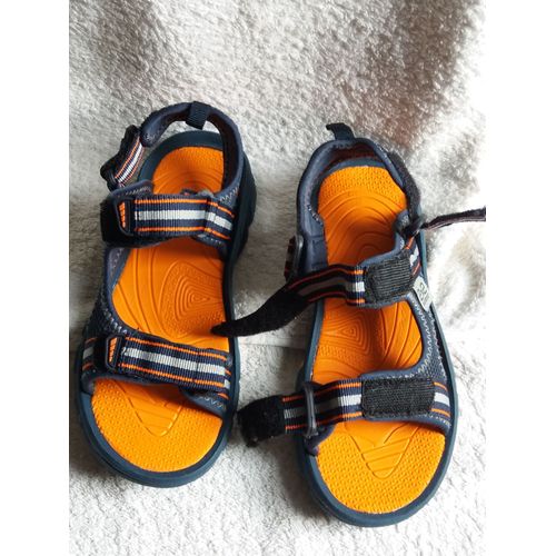 Sandales 2x2 Outdoor Oranges Et Noires Taille Estampillée 33