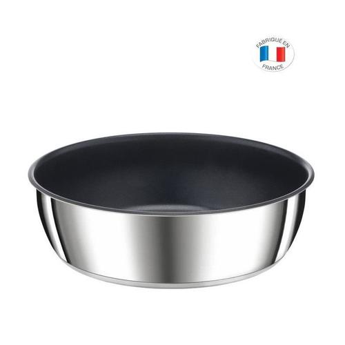 TEFAL L9733502 INGENIO PREFERENCE SAUTEUSE 24 CM, INOX, ANTIADHÉSIF, POIGNÉE VENDUE SÉPARÉMENT, TOUS FEUX DONT INDUCTION,