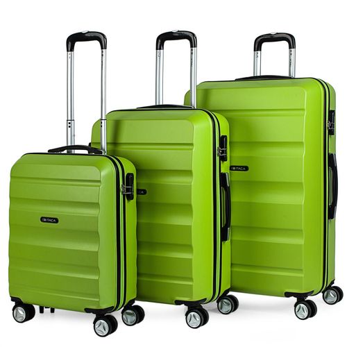 Set De 3 Valises Rigides De Voyage 4 Roues Trolley ABS. Poignée 2 Anses Et Cadenas. Résistantes Et Légères. Petite Moyenne Et Grande. T71600
