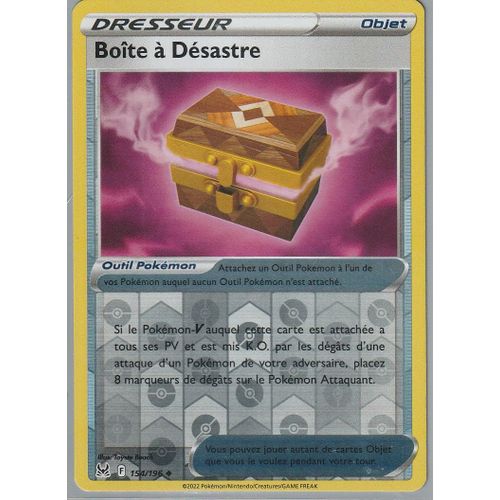 Carte Pokemon - Boite A Desastre - 154/196 - Reverse - Eb11 Origine Perdue -