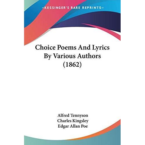 Choice Poems And Lyrics By Various Authors (1862)