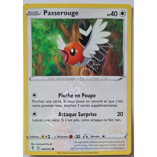 Carte Pokemon - Passerouge 138/203