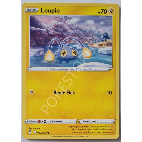 Carte Pokemon - Loupio 052/203