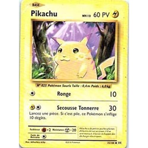 Pikachu - carte Pokémon 35/108 Pokémon XY Evolutions