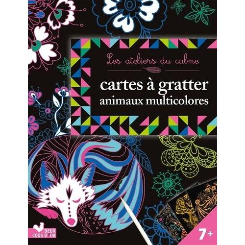 Cartes À Gratter Animaux Multicolores