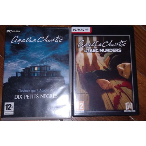 Lot De 2 Jeux Vidéos Pc Agatha Christie: The Abc Murders, Dix Petits Nègres