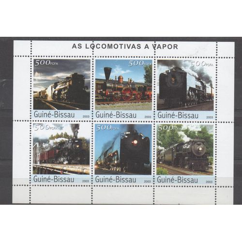 Guinée-Bissau Bloc Les Locomotives Du Monde 2004