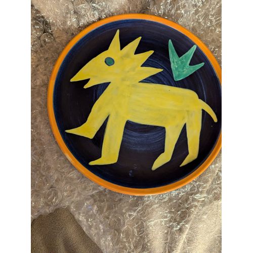 Plat Peint À La Main, Modèle Vintage .
