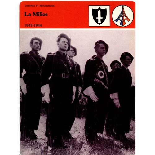 Fiche Edito-Service Histoire La Milice 1943-1944