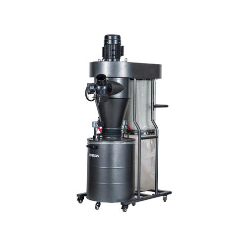 Système d'aspiration cyclonique copeaux poussières bois 1450m³/h 1,5kW 230V Torros ASC1450M