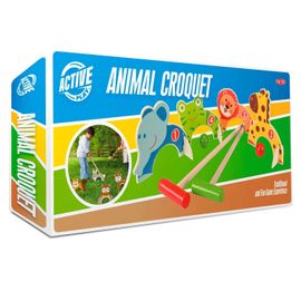 Jeu Traditionnel De Croquet En Bois Pour Enfants " Animal Croquet"- Dès 5 Ans