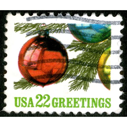 Timbre Oblitéré Usa 22 Greetings