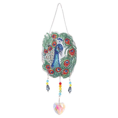 Kits De Peinture De Diamants En Cristal, Prismes Suspendus, Hibou, Coq, Poisson, Arc-En-Ciel, Accessoires D'Éclairage Pour Fenêtre, Rideaux, Pendentif, Décor