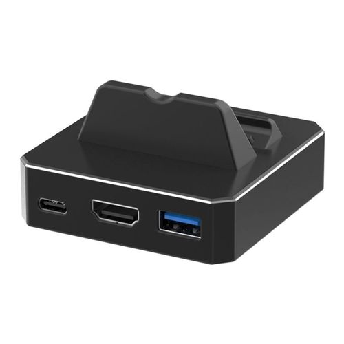 Convertisseur de sortie TV Portable, adaptateur de Conversion vidéo compatible HDMI, avec 3 Ports, USB type-c 3.0, pour NS Switch