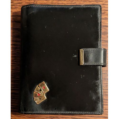 Porte cartes à jouer vide noir - Le Tanneur - vintage