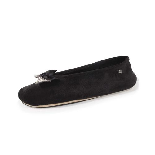 Isotoner Ballerines Microvelours 97345 Noir