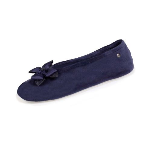 Isotoner Ballerines Microvelours 97303 Marine