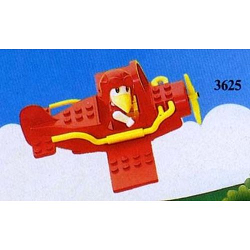 LEGO Vintage Fabuland 3625 Figurine de Pilote et son Avion Années 80