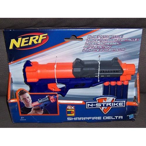 Pistolet Nerf N-Stricke - Sharpfire Delta + 4 Flèches