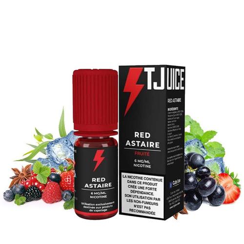 PACK 10 Red Astaire 10ml T-Juice Concentration Nicotine - 12 mg