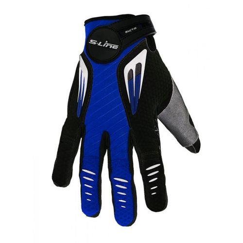 Paire Gant Moto Vtt Été Bleu S-Line Pour Homme / Femme Taille L Gan099bl Neuf