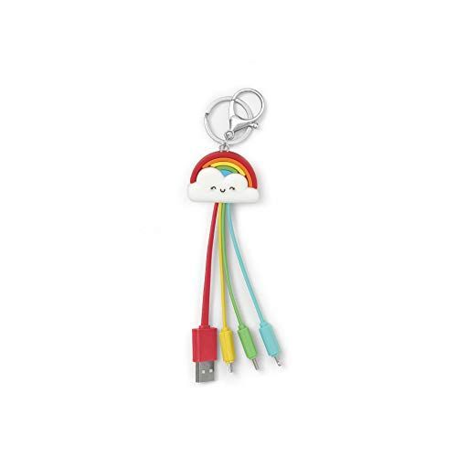 LEGAMI Link Up Rainbow - Adaptateur pour chargement - USB mâle pour Micro-USB de type B, Lightning, 24 pin USB-C mâle - 8 cm