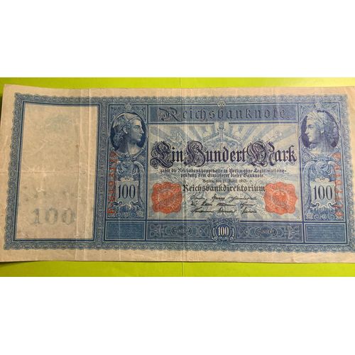 Billet Allemagne 100 Mark 1910