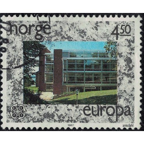 Norvège 1987 Oblitéré Used Architecture Bâtiments Europa Y&t No 922 Su