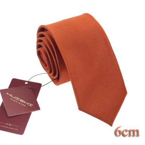 Couleur Tp148 Combinaison De Cravate Orange Foncé, Revers Pour Homme, Unisexe, En Polyester, Style Coréen Rétro, Coloré, Accessoires