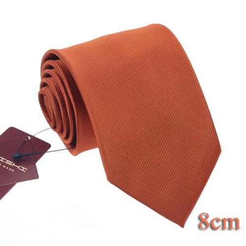 Couleur Tp147 Combinaison De Cravate Orange Foncé, Revers Pour Homme, Unisexe, En Polyester, Style Coréen Rétro, Coloré, Accessoires