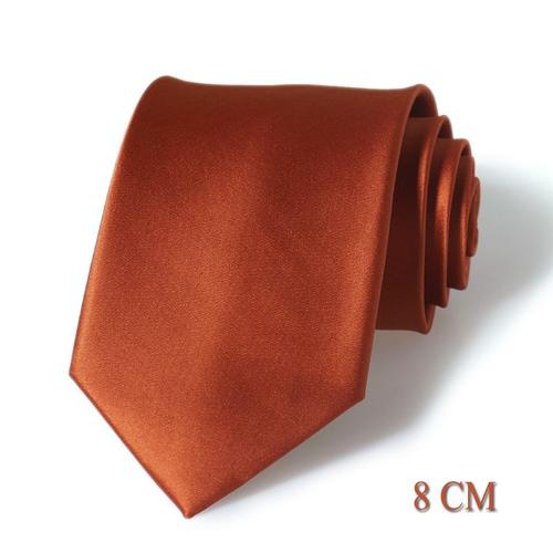 Couleur Tp152 Combinaison De Cravate Orange Foncé, Revers Pour Homme, Unisexe, En Polyester, Style Coréen Rétro, Coloré, Accessoires