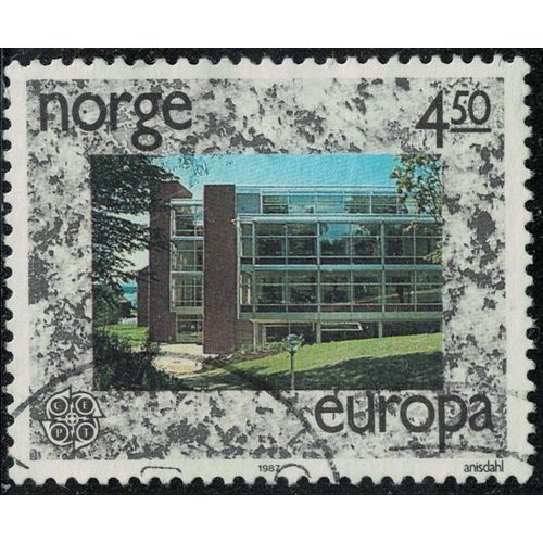 Norvège 1987 Oblitéré Used Architecture Bâtiments Europa Y&t No 922 Su