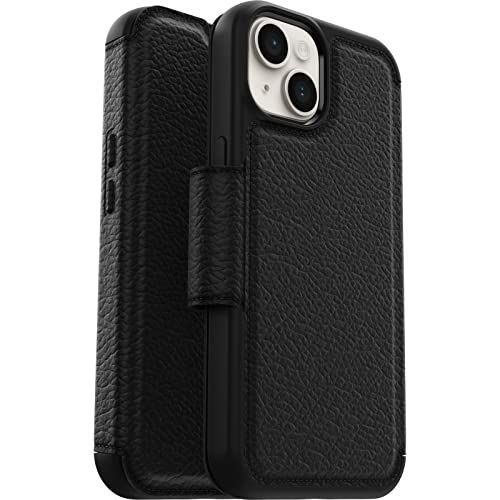 Otterbox Strada Series - Propack Packaging - Étui À Rabat Pour Téléphone Portable - Compatibilité Avec Magsafe - Cuir Véritable, Polycarbonate - Ombre - Pour Apple Iphone 14