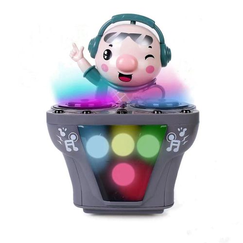 Dj Robot Jouet Pour Enfants Avec Lumières Led, Jouets Musicaux Pour Enfants, Jouets À Piles, Dj Rock Pig Robot, Jouets Rampants Pour Enfants