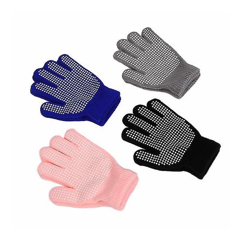 4pairs Kids Anti-Skid Magic Gloves Winter Warm Stretchy Knit Gloves For Boys Or Girls