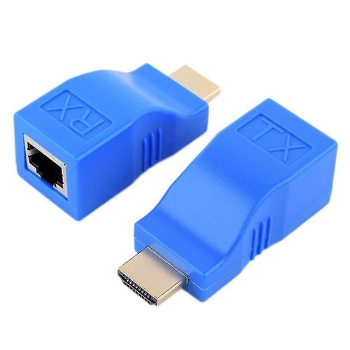 Extender 1080p Rj45 Ports LAN Extension réseau jusqu¿à 30m sur Cat5e / 6 Utp Câble Ethernet Lan FO