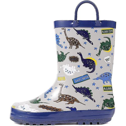 Adorables Bottes De Pluie En Caoutchouc Imperméables Imprimées Pour Les Tout-Petits Et Les Enfants