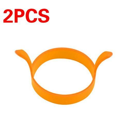 Anneau à ¿ufs en Silicone de qualité alimentaire, 2 pièces, pour petit déjeuner, Omelette, moules à ¿ufs frits, crêpes, cuisine
