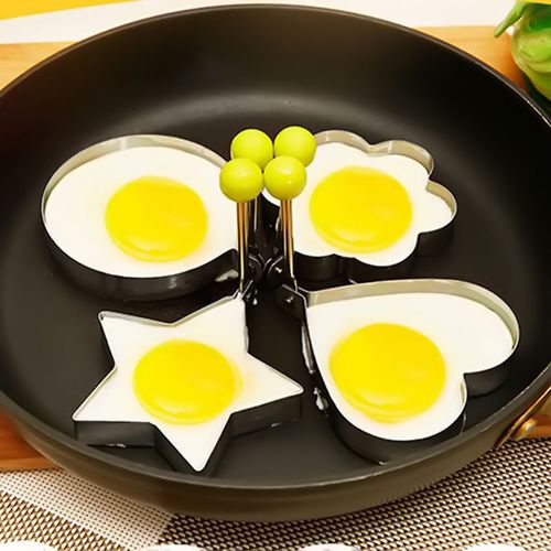 Moule à Omelette en acier inoxydable, 5 modèles, forme de crêpes, ¿ufs frits, anneaux, outils de cuisine, accessoires de cuisson