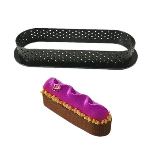 Moule À Gâteau Rond En Forme De Cercle, Anneau Perforé Antiadhésif, Outil De Décoration Pour Dessert Français, Tarte Maison, 1 Pièce