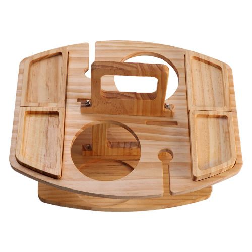 Table de pique-nique en bois avec porte-verre, meuble léger pour jardin, Camping en plein air, fête, plage, Barbecue, plateau de collation
