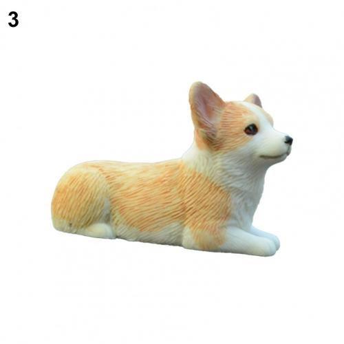 Ornements Micro-paysage Corgi, matériel de bricolage, grande résine, petite Statue de chien facile à transporter pour enfants