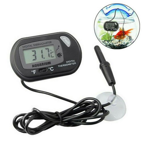 Thermomètre Numérique Étanche Lcd Pour Aquarium, Capteur Avec Sonde, Outil De Mesure De La Température Avec Ventouse