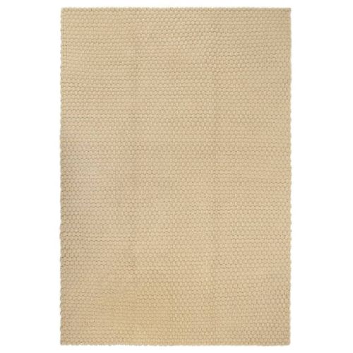 Vidaxl Tapis Rectangulaire Naturel 160x230 Cm Coton