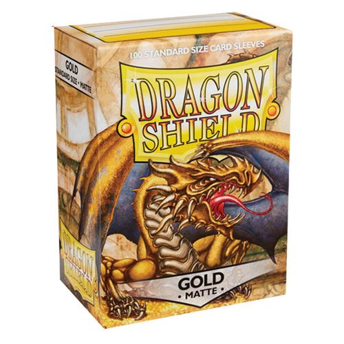 Asmodee 100 Dragon Shield Matte - Gold